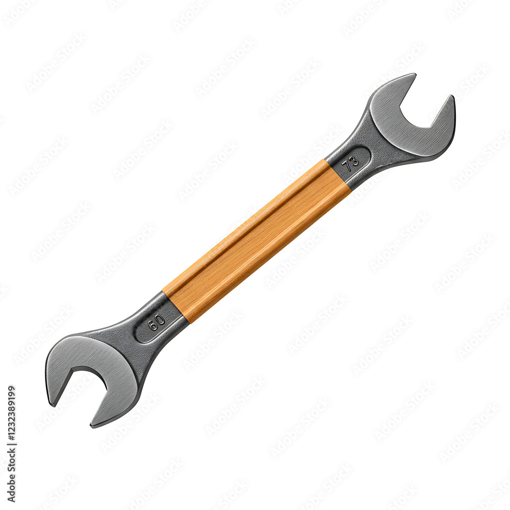 Adjustable Wrench with Wooden Handle on Transparent Background
Adjustable Wrench with Wooden Handle on Transparent Background