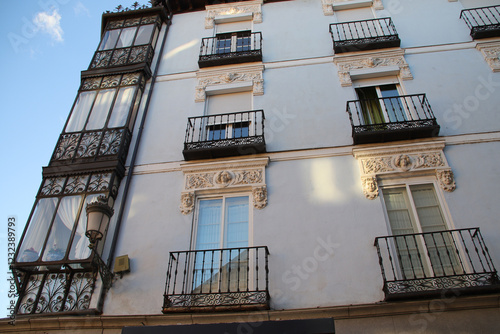 habitation buildings in segovia in spain 
