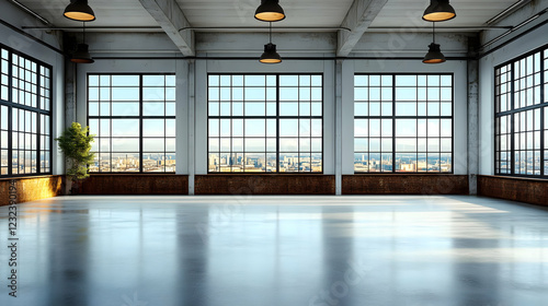 Empty Industrial Loft Inter...