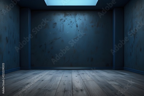 Wallpaper Mural blue background, abstract wall studio room, can be used to present your product Generative A Torontodigital.ca