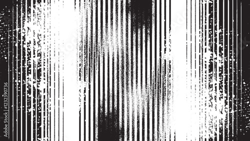 Vector fabric texture. Distressed texture of weaving fabric. Grunge background. Vintage light distressed old photo dust, smudges, scratches, hairs and film grain background texture.