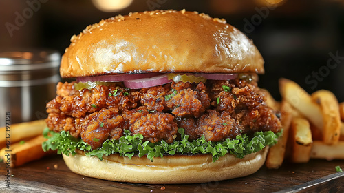 Crispy Fried Chicken Burger...