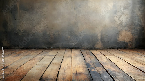 Empty Room with Grunge Wall...