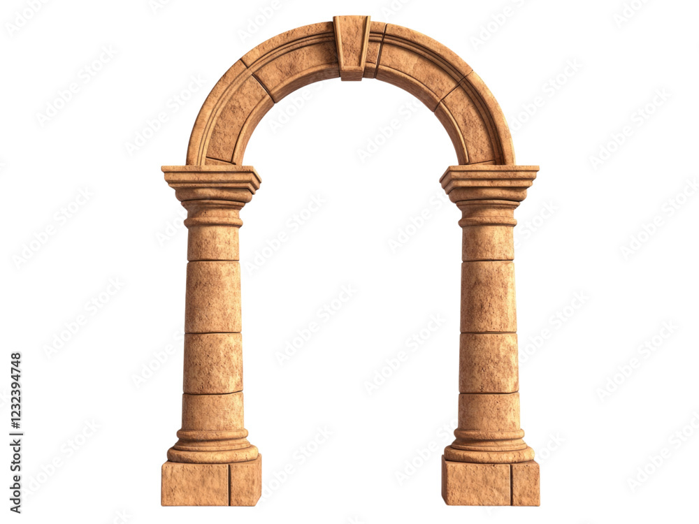 Obraz premium A striking column arch