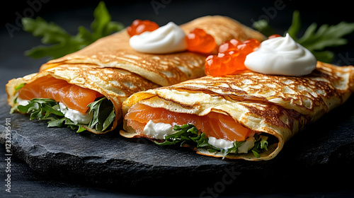 Thin Pancakes Filled with S...