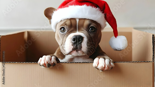 Adorable Puppy Wearing a Sa...