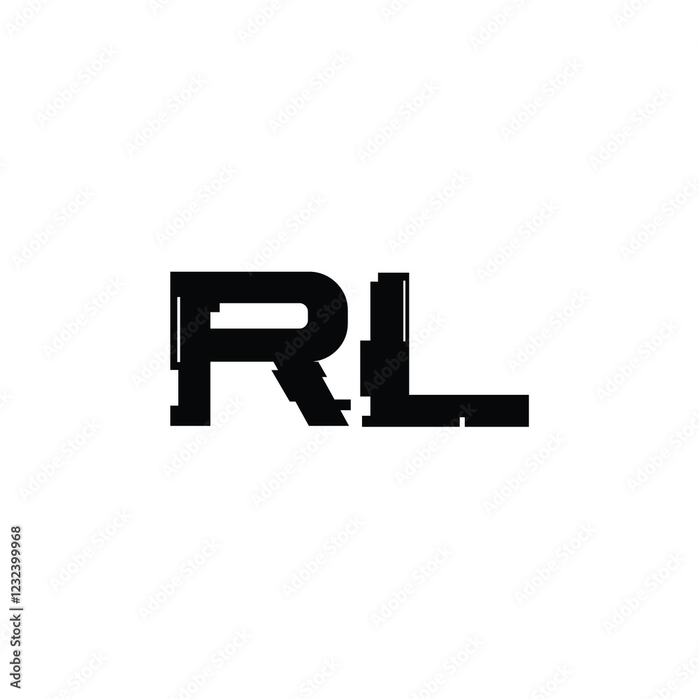 RL monogram logo design letter text name symbol monochrome logotype alphabet character simple logo RL monogram logo design letter text name symbol monochrome logotype alphabet character simple logo