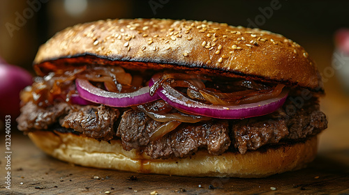 Delicious Steak Sandwich wi...