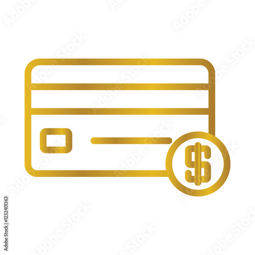Payment Options Color gradient illustration vector icon which can easily modify or edit 
