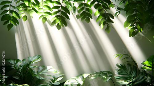 3D Rendering Tropical Leave...