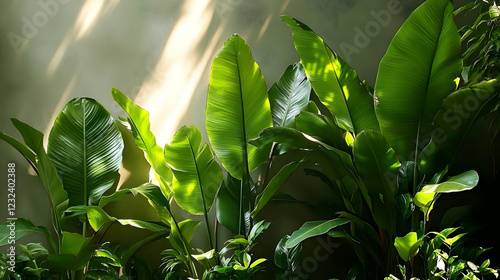 Lush Green Leaves Bask in t...