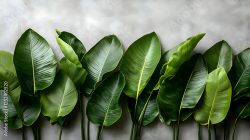 Lush Green Leaves Arranged ...