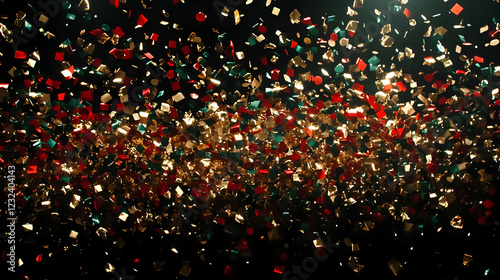 Shiny Gold, Red, and Green ...