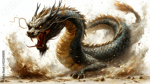 Majestic Dragon Emerges fro...