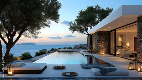 Luxury villa with infinity ...