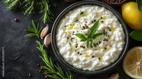 Creamy White Cheese Dip Gar...