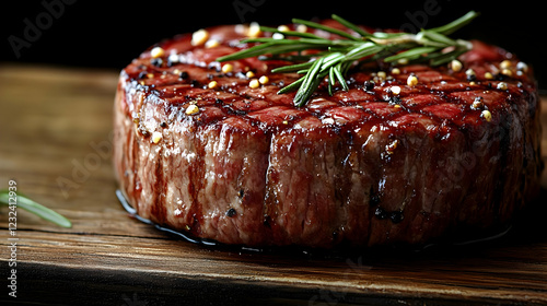 Juicy Grilled Steak Rests o...