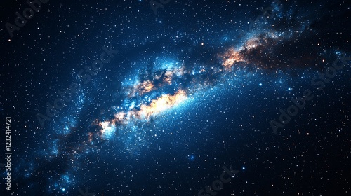 Celestial Galaxy, cosmic dust, space background, astronomy