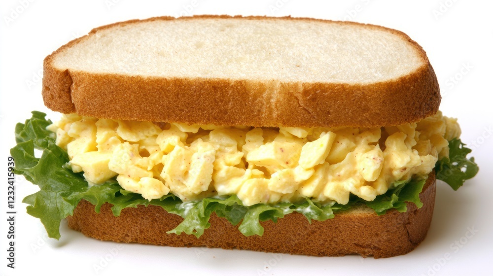 Delicious Egg Salad Sandwich on White Bread Delicious Egg Salad Sandwich on White Bread