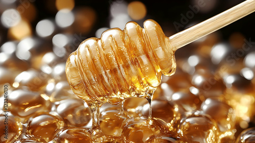 Golden Honey Drizzling from...