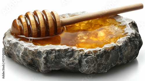 Honey Dripping from Wooden ...