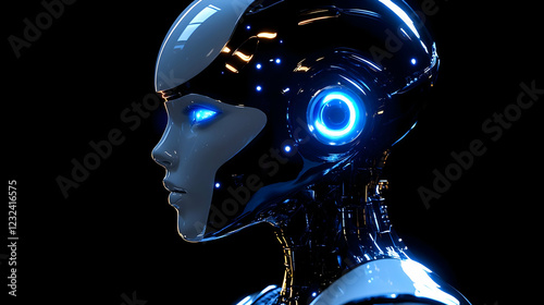 3D Illustration of Futurist...