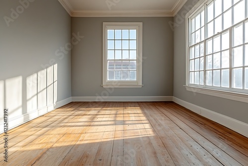 Wallpaper Mural Sparse furnishings enhance the uncluttered appeal of a serene interior setting  
 Torontodigital.ca