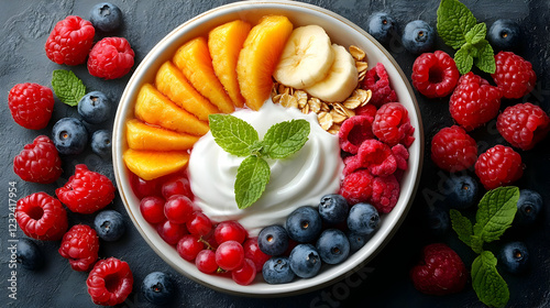 Delicious Yogurt Bowl Toppe...