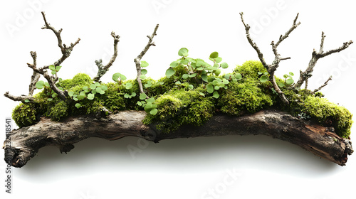 Weathered Branch with Moss ...