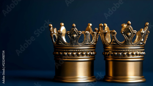 Two Golden Crowns Stand Maj...