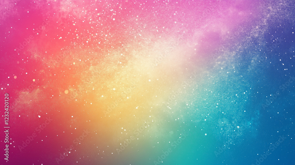 Fototapeta premium Colorful Rainbow Gradient Background with Grainy Texture