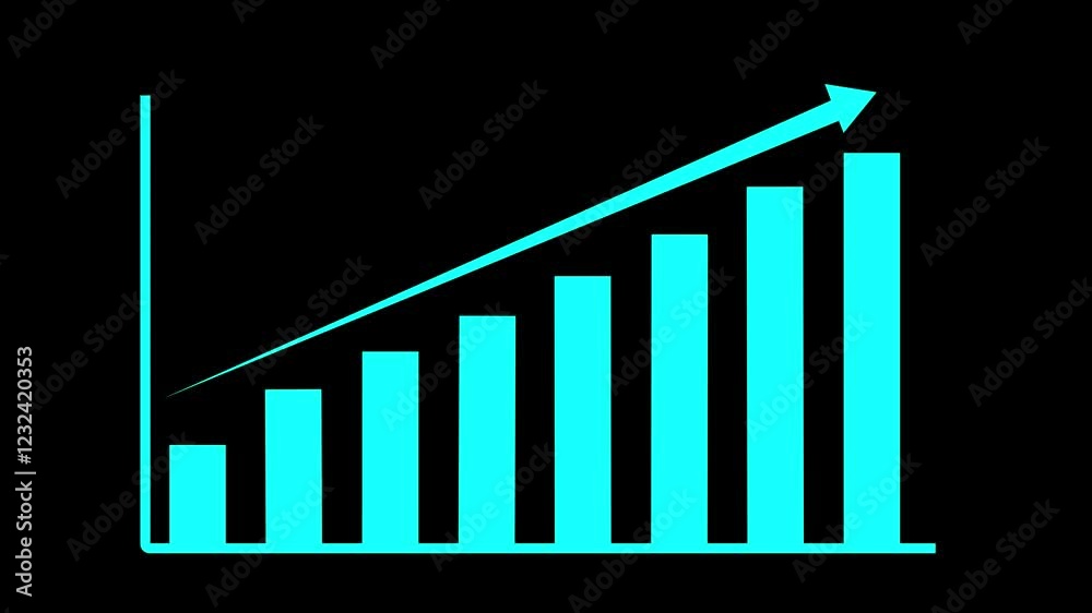 Growing graph icon with arrow symbol Business Financial Growing Income bars and Earnings chart. Growing graph icon with arrow symbol Business Financial Growing Income bars and Earnings chart.