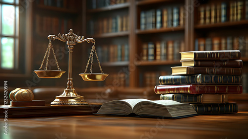 Golden Scales of Justice, O...