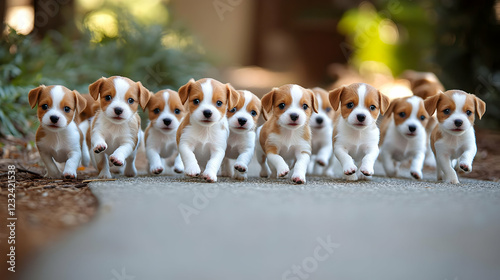 Adorable Pack of Puppies Ru...