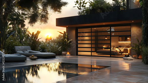 Modern house with pool and ...