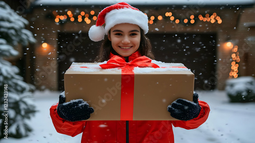 Smiling Woman Holds Large G...