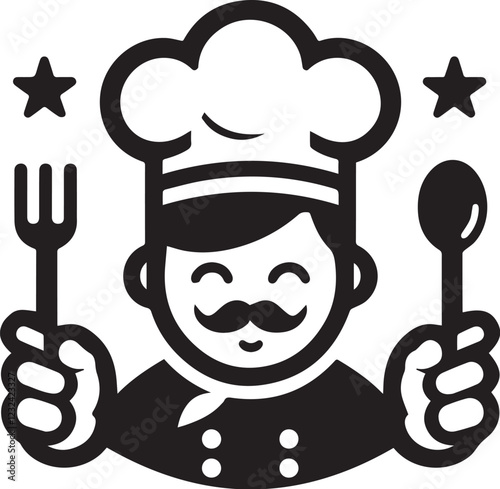 Adobe Illustrator Artwork, chef, chef icon,cartoon, vector, illustration, chef, food, face, head, cook, fun, hat, restaurant, animal, art, boy, icon, funny, child, character, smile, drawing, kitchen, 