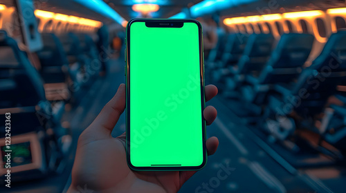 Hand Holds Smartphone with ...