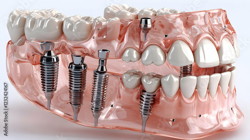 Transparent Model of Jaw wi...