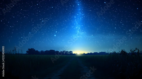 Starry Night Sky Illuminate...