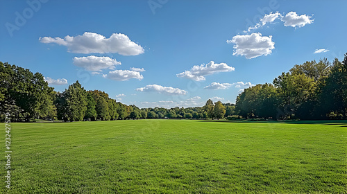 Lush Green Field Stretches ...