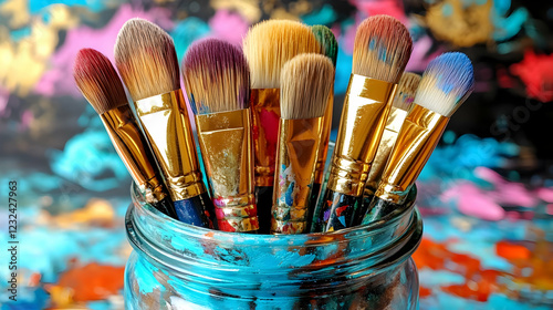 Paintbrushes Stand in a Jar...