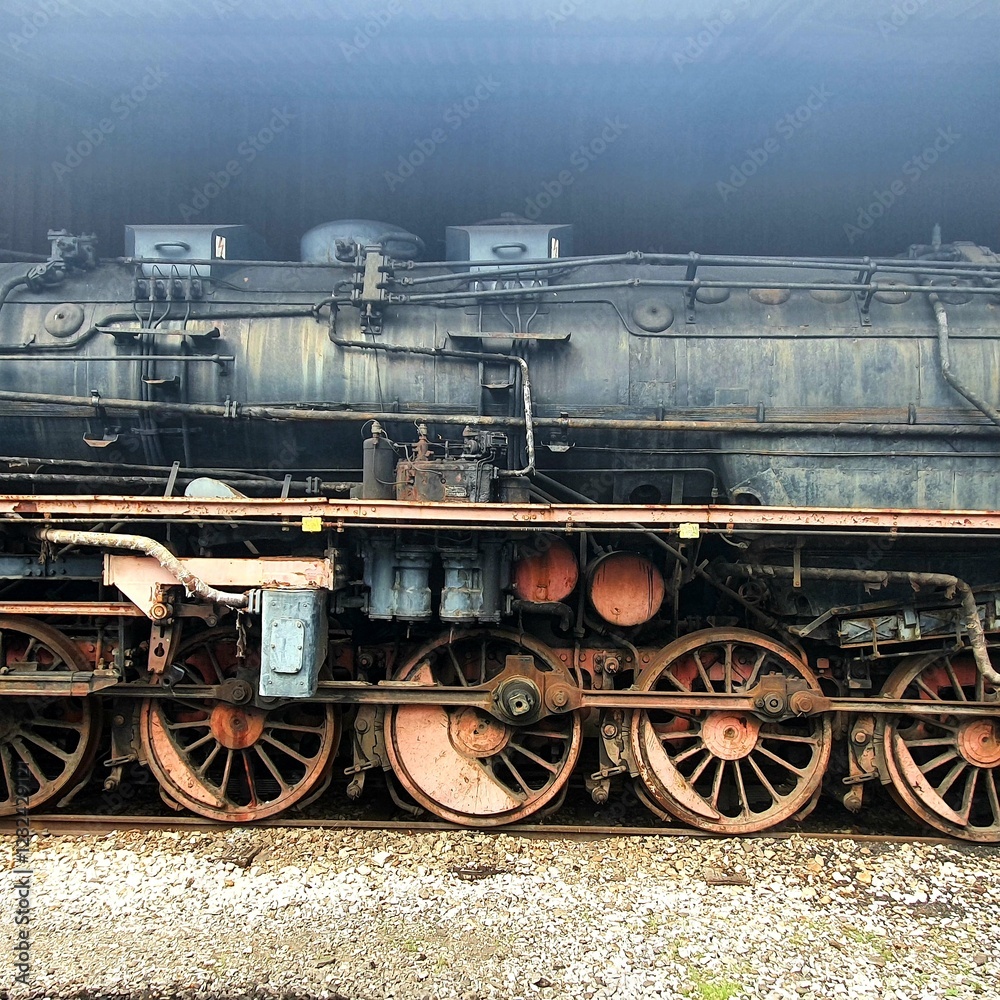Naklejka premium old locomotive