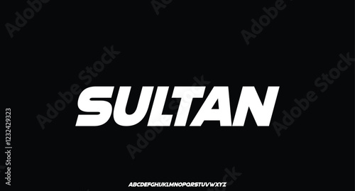 Modern Bold Font Sport Alphabet. Typography urban style fonts for technology, digital, movie logo design. vector illustration
