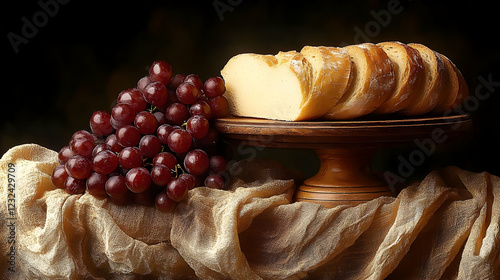 Sliced Bread and Red Grapes...
