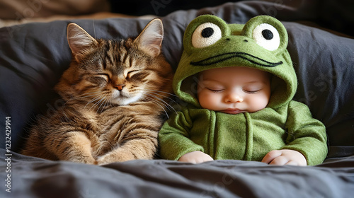 Adorable Baby in Frog Costu...