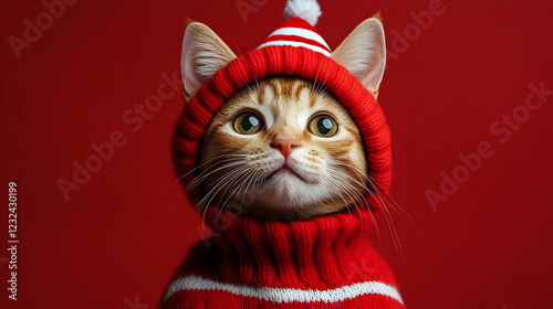 Adorable Ginger Kitten Wear...