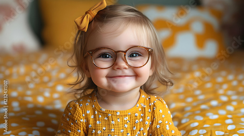 Adorable Baby Girl Smiles S...