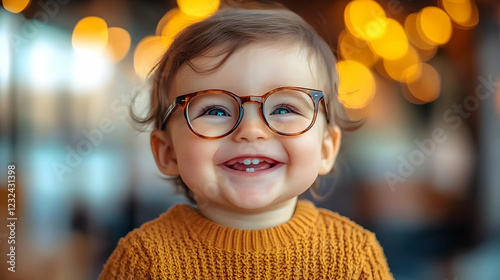Adorable Baby Smiles Bright...