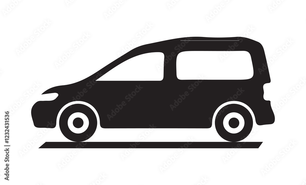 Single Car vector icon. Car icon set in linear style. Transport symbol. Vector illustration eps 10 Single Car vector icon. Car icon set in linear style. Transport symbol. Vector illustration eps 10